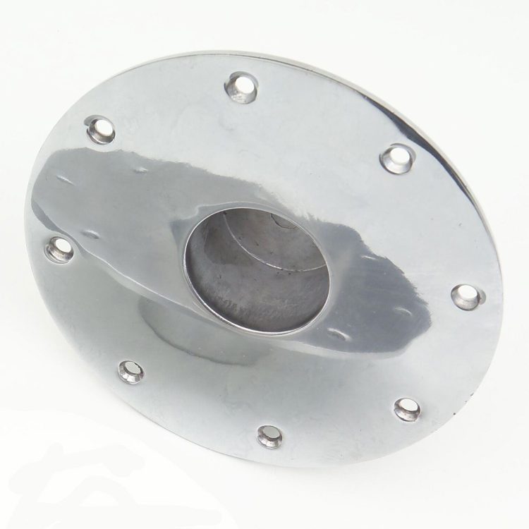 Recessed Base for Stainless Steel Table Leg | Surejust Replacement Base
